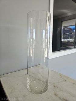 7- Pack 16X4 inch Clear Tall Glass Cylinder Vase