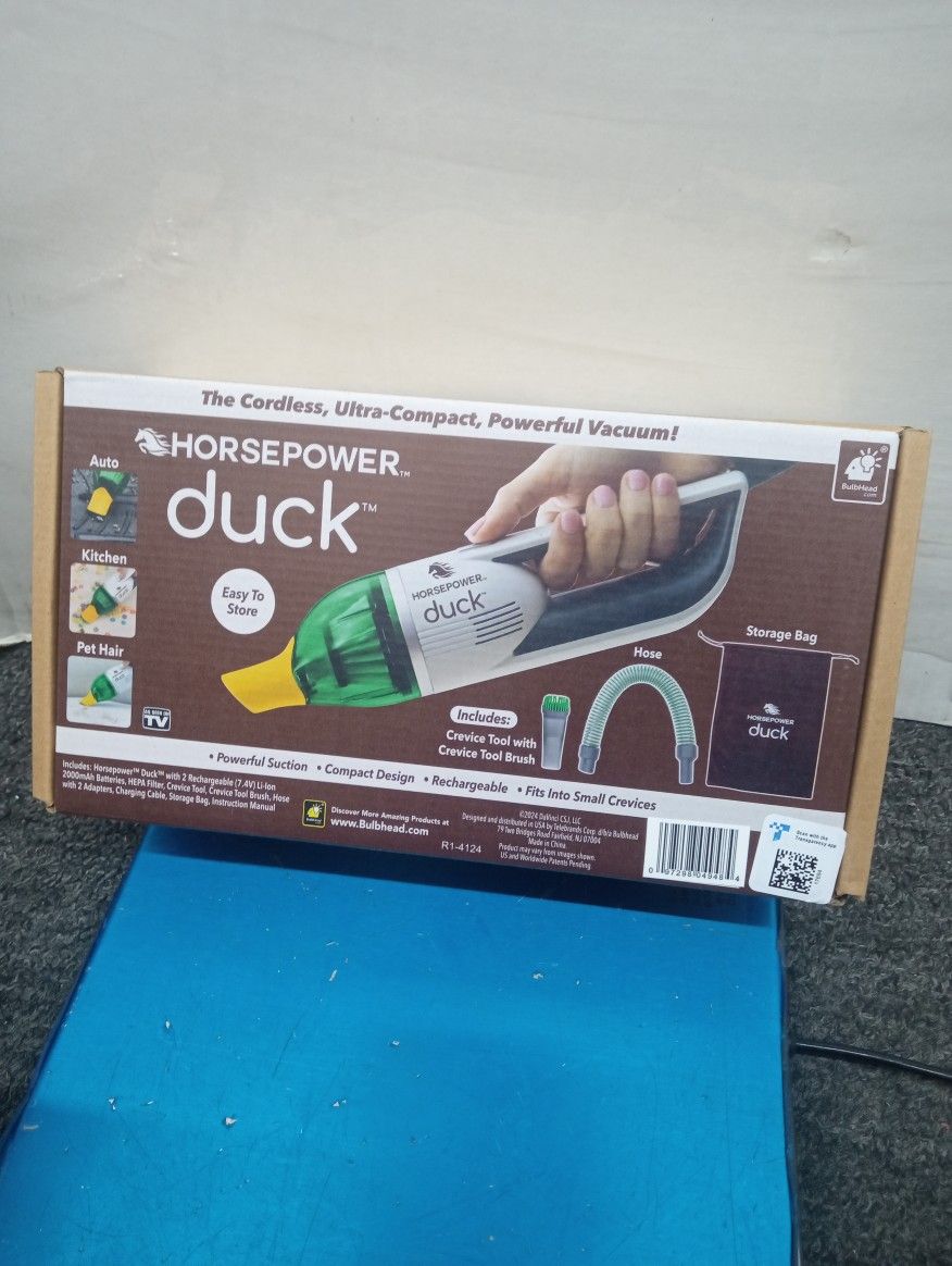 Cordless ultra compact powerful vacuum horsepower Duck with accessories