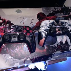 Ps5 Spider-Man Wrap 2 Controllers 