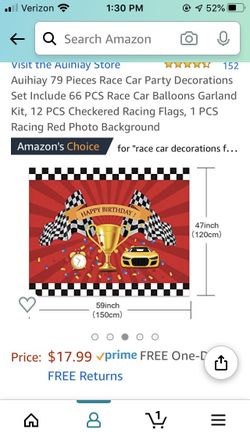 Race car party supplies