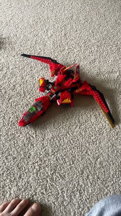 Lego spaceship with blaster