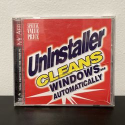 McAfee Uninstaller CD Cleans Windows Automatically 95 / 98 PC Computer Software