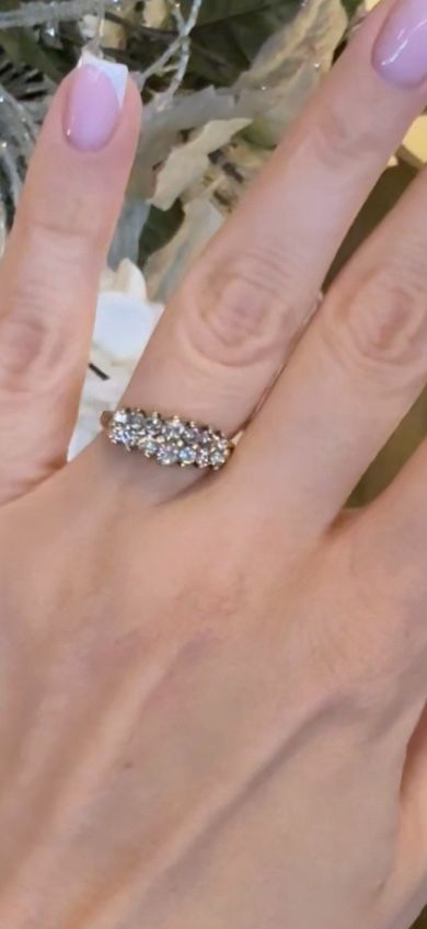 14K Gold Natural Diamonds Ring