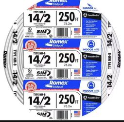 Romex Wire 2/14/250 F $ 90 Each