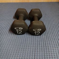 Pair Of Dumbbells 12 Pounds
