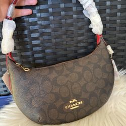 Coach Mini Payton Bag In Signature Canvas