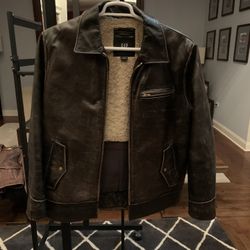 Distressed Men’s Leather Jacket
