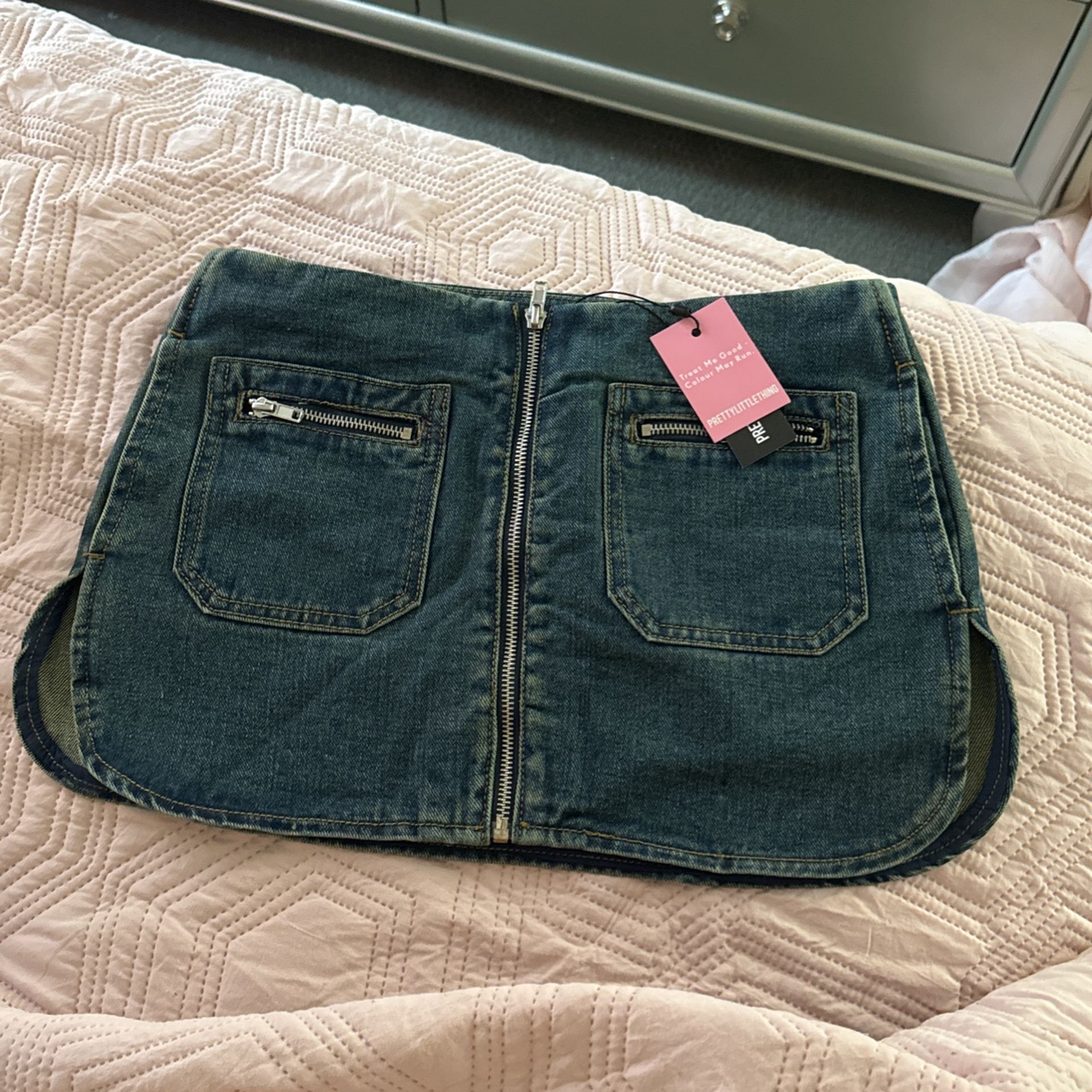 PLT DENIM SKIRT