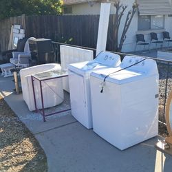 Yardsale Everything Must Go. Very Affordable Opportunity.  Functional Dryer, Nice Clean Chairs, Brand new Nights Stands With Dresser, Rocker Chairs W/