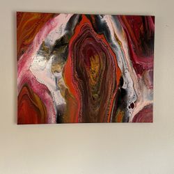 Original Abstract Acrylic 16x20 Painting Signed