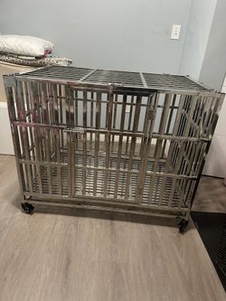 Heavy duty Stainless Steel dog Crate/kennel