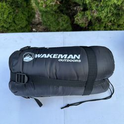 Wakeman Outdoors Child Sleeping Bag, Black, New 