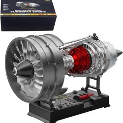 Brand new in box  Aircraft Turbofan Engine Model Kit, DM121 Metal Simulation Helicopter Engine Model, 1/12 Aircraft Engine Kit, Collectible Aviation G
