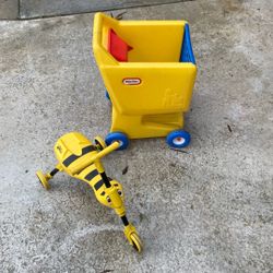 Kids Little Push Car And Bee Tricycle