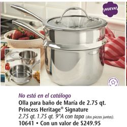 Olla para baño de María de 2.75 qt. Princess House 