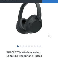 WH-CH720N Wireless Noise Canceling Headphone | Black