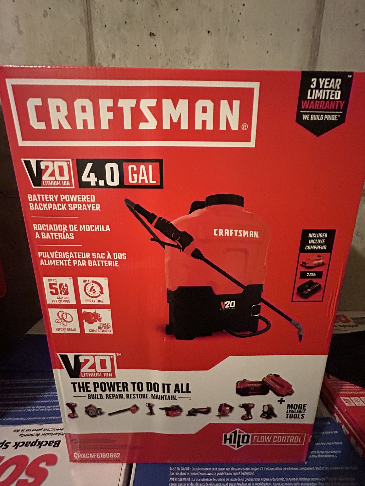 Craftsman Backpack Sprayer 4 Gallon