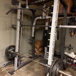 Gold’s Gym Smith Machine / Squat Rack Pulley System