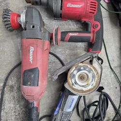 Tools Hammer Drill, Angle Grinder, Dremel Ultra Saw 