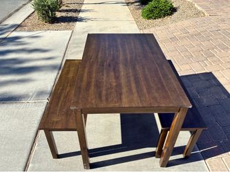Real Wood Table- 45” Lx 28”Wx 29” H- perfect for small kitchen