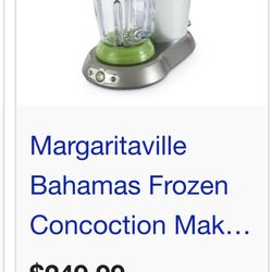 Margaritaville Bahamas Frozen Concoction Maker with No Brainer Mixer