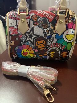 Supreme Streetwear Graphic Print Mini Handbag