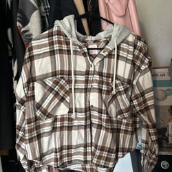 Plaid Hoodie Jacket