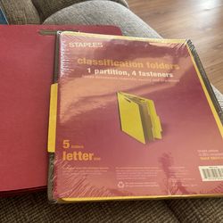 Staples classification folder 1 partition x10