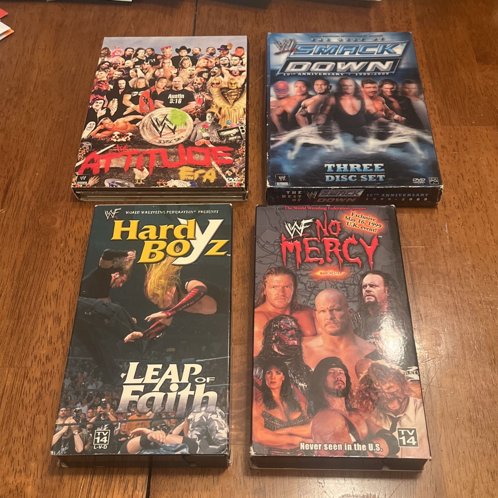 Classic WWE/WWF VHS/DVD Lot Of 4