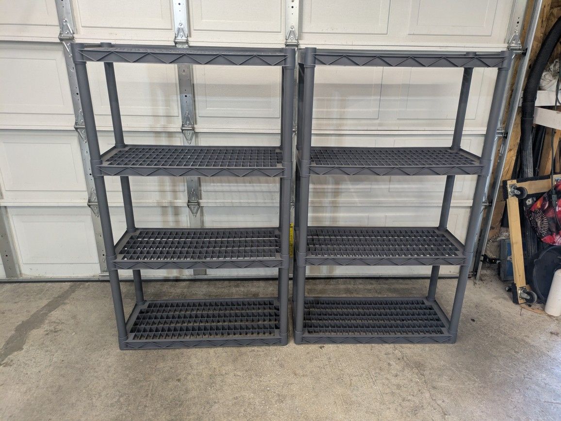 Two Four Shelf Storage Unit