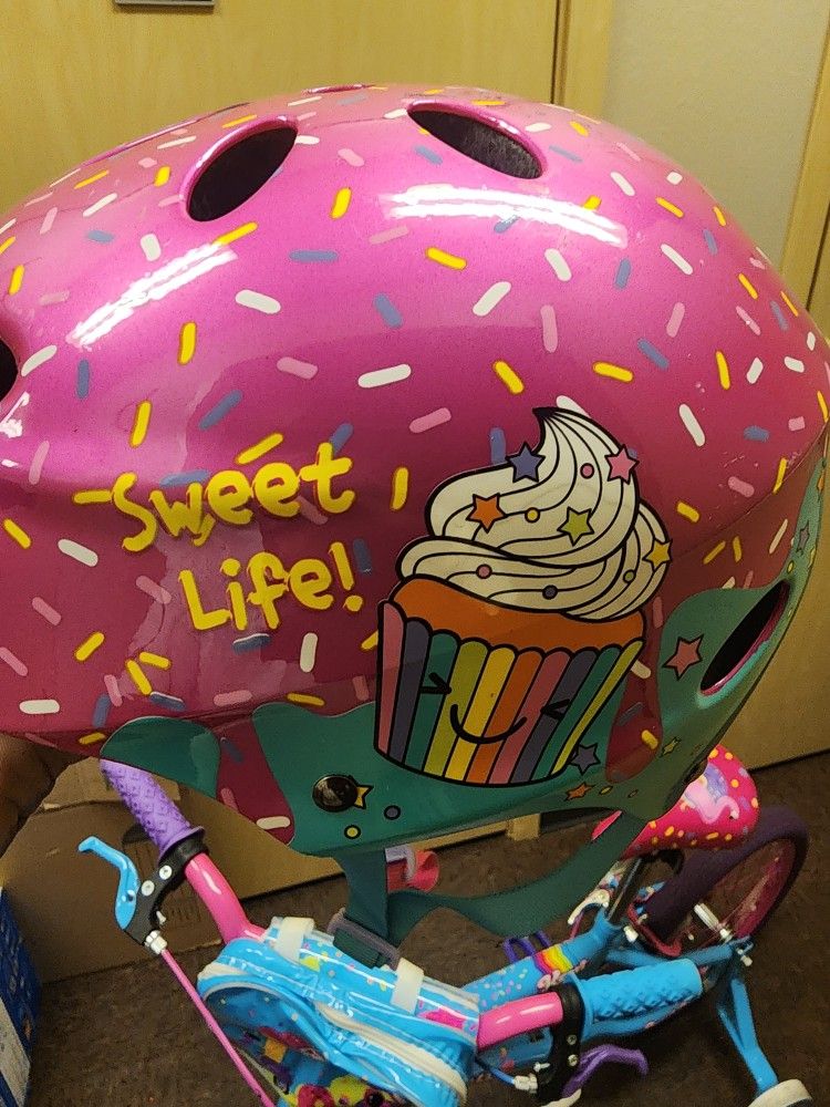 Kent Sweetness Child Bike&Helmet/18" Wheels,kids 6-12 Year's