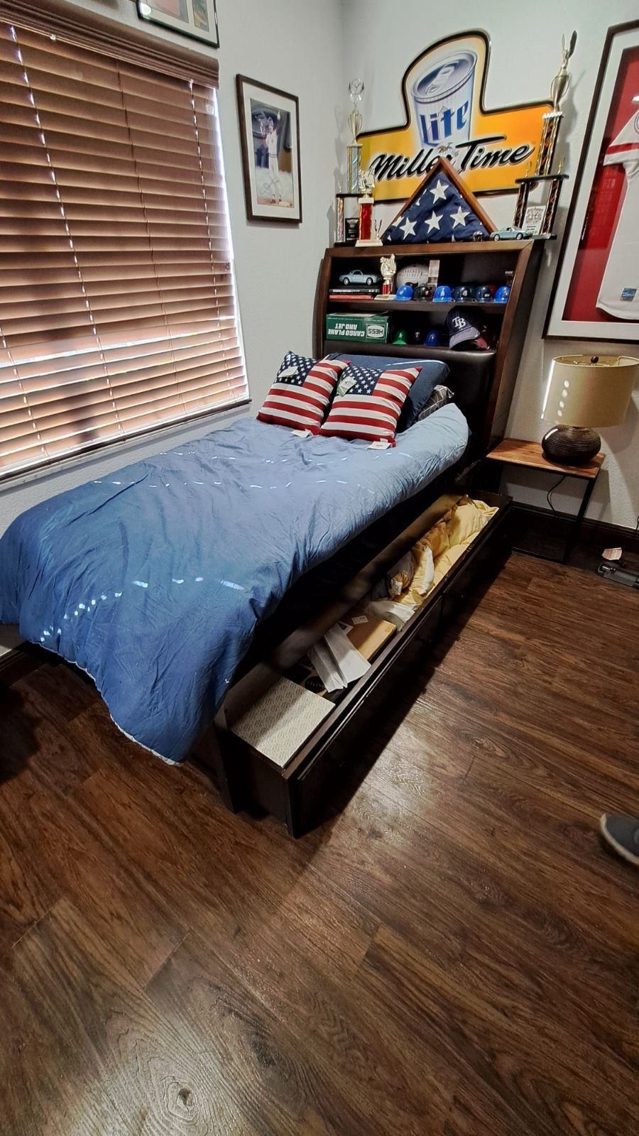 Trundle Twin Bed W/ Mattress 