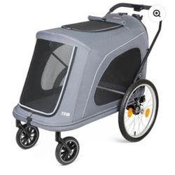 Beberoad R8 Large pet stroller | Foldable | Conveniently Carriable by Bike and Car | for Large Pets