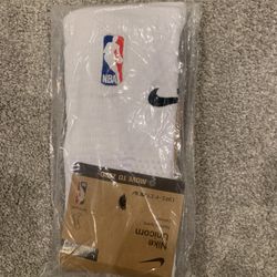 Nike Dry Fit Unicorn Crew NBA White Socks