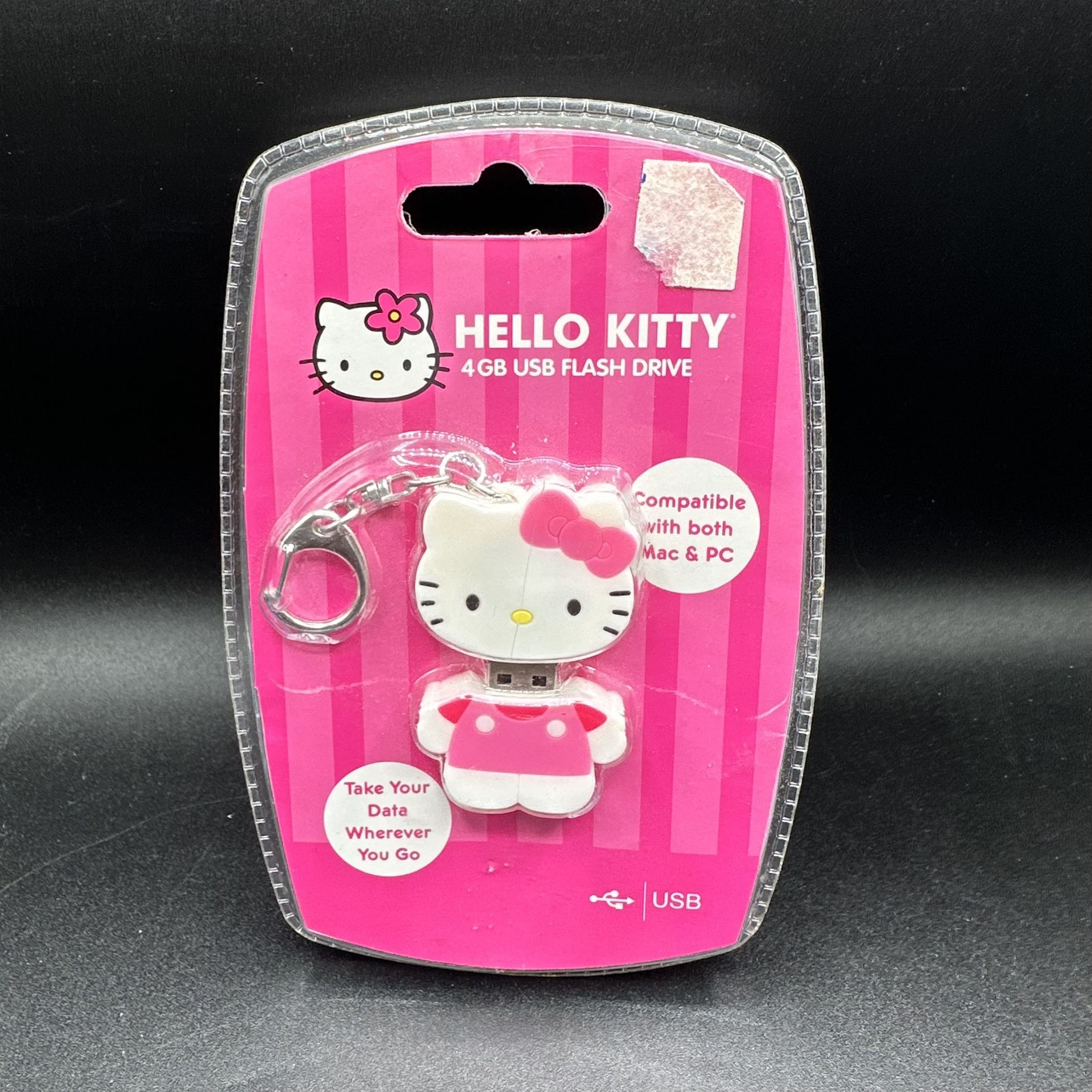 New Hello Kitty 4GB USB Flash Drive W/ Clip For MAC And PC Windows