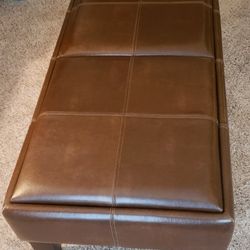 Bi-Cast Leather Coffee Table