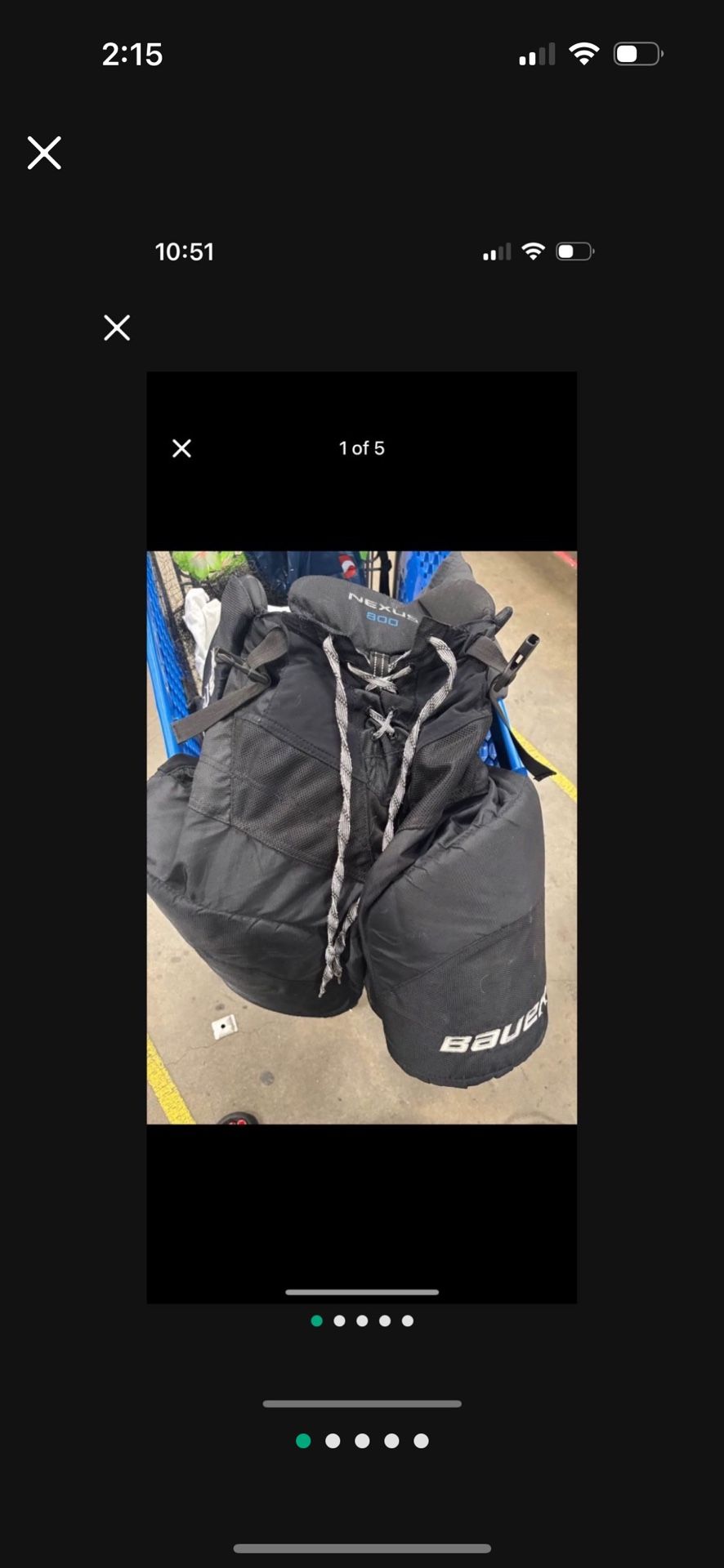 LOW PRICE MOVING- $400 RETAIL HOCKEY PADDED BAUER PANTS