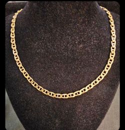 14k solid gold 17.68 GRAMS 16 inch Mariners aka Anchor link necklace
