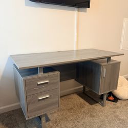 Gray Office Desk