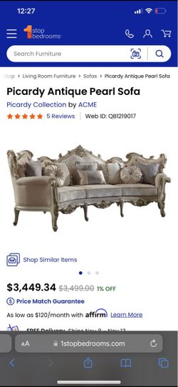 NEW Elegant Living Room Set-sofa, pillows, 2 chairs