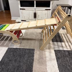 7-in-1 Montessori Foldable Pikler Triangle Climbing Set