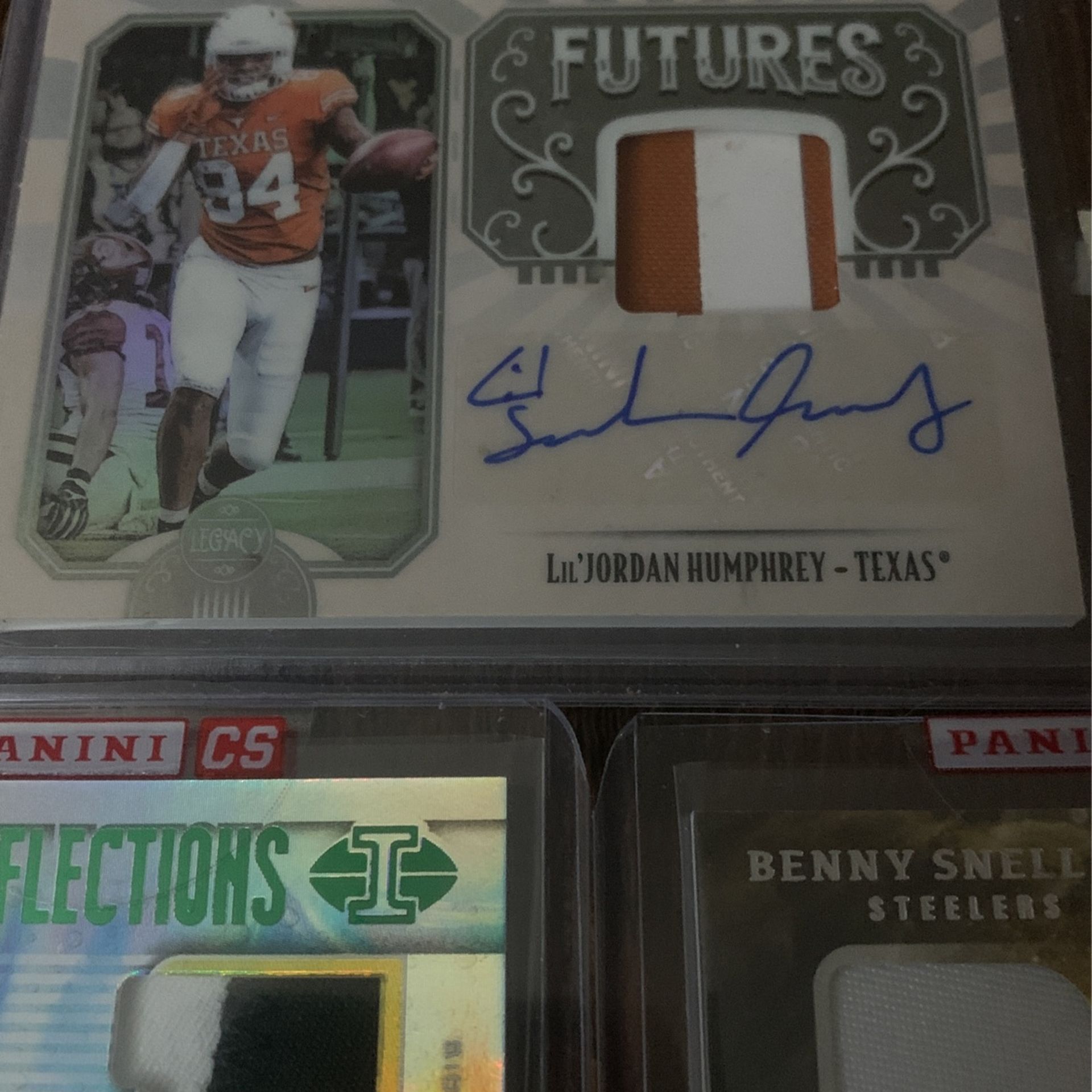Autographed Panini Football Cards