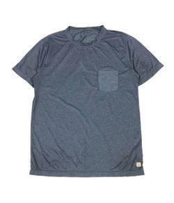Vuori Tradewind Performance Shirt Mens Large L Blue Stretch Pocket Tee Gym V109