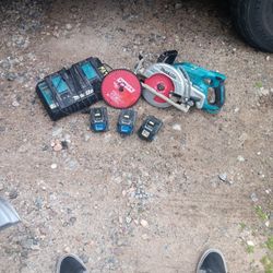 Makita 18v X2 Cordless Skillsaw Set 7 1/4"blade