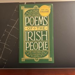Poems Of The Irish People —— A Great Book Green