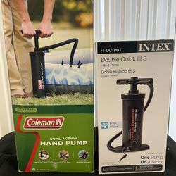 Hand Pumps, Coleman Or Intex $15 Ea …$25 Both