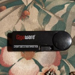 Gigaware 4-Port USB 2.0 High Speed Hub