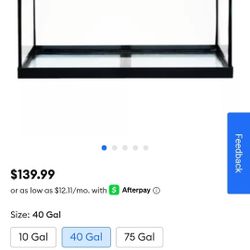 2 Set Of 40 Gallons Fish Tank With Stand.
