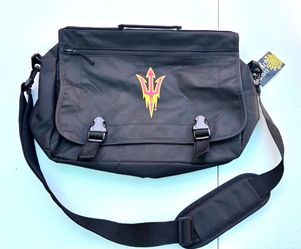 laptop ASU messenger bag-NEW- with tags-backpack, Sun Devil, college, school, notebook
