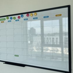 Whiteboard Calendar Monthly Organizer 